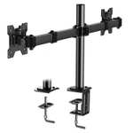 HUANUO Dual Monitor Stand for 13-27 Inch Screens - 17.6lbs / Approx. 8kg Capacity Per Arm - £19.85 - EU Happy / Amazon