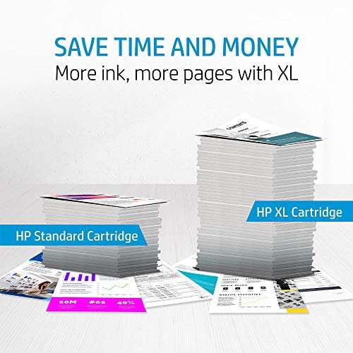 HP 62XL High Yield Original Ink Cartridge, Tri-color, Single Pack reduced to £25.99 @ Amazon