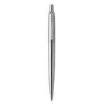 Parker Jotter Ballpoint Pen | Stainless Steel with Chrome Trim | Medium Point Blue Ink | Gift Box