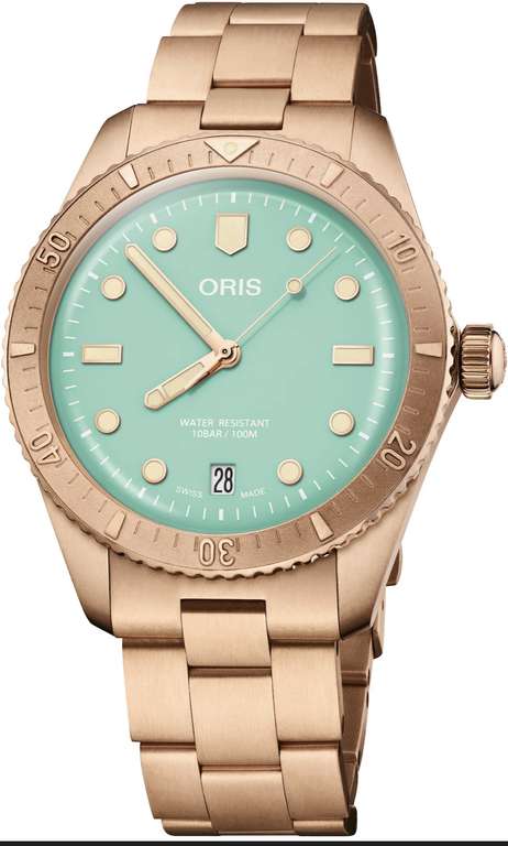 Oris Watch Divers Sixty-five Cotton Candy Wild Green Bracelet £1464.76 with code @ C.W. Sellors