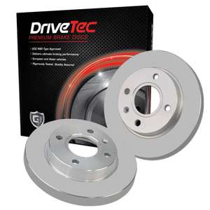DRIVETEC Rear solid brake disc pair coated - 280mm diameter (BMW 3 series ect) - £13.17 with free collection @ GSF Car Parts