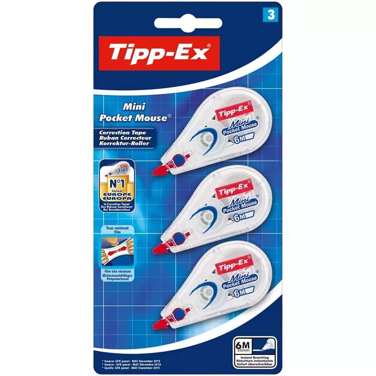 Tipp-Ex Tipp-Ex Mini Pocket Mouse 3Pk