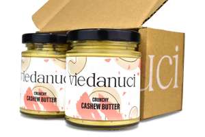Viedanuci - Crunchy Cashew Butter (170g) - Pack of 2 @ Amazon