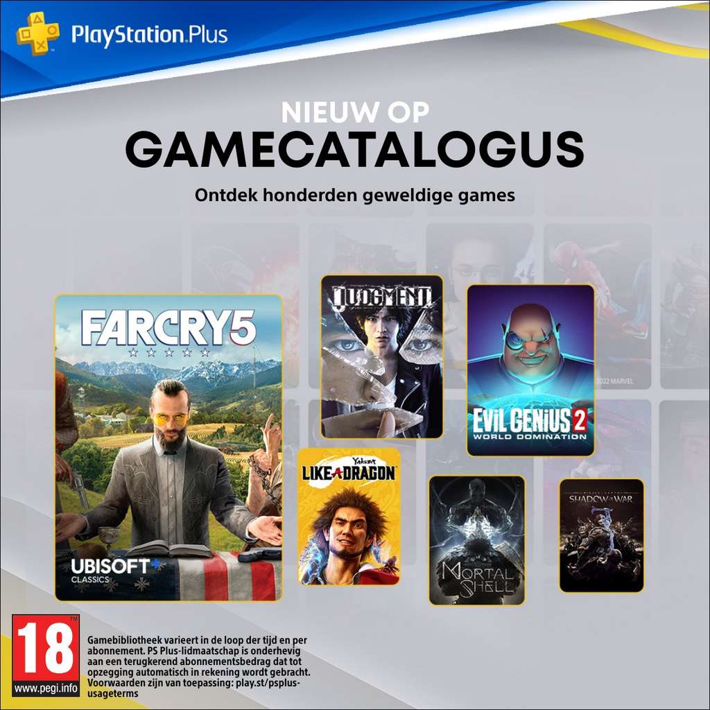PS Plus Extra & Premium Additions (December 2022) - Far Cry 5, Judgment,  Mortal Shell and more | hotukdeals