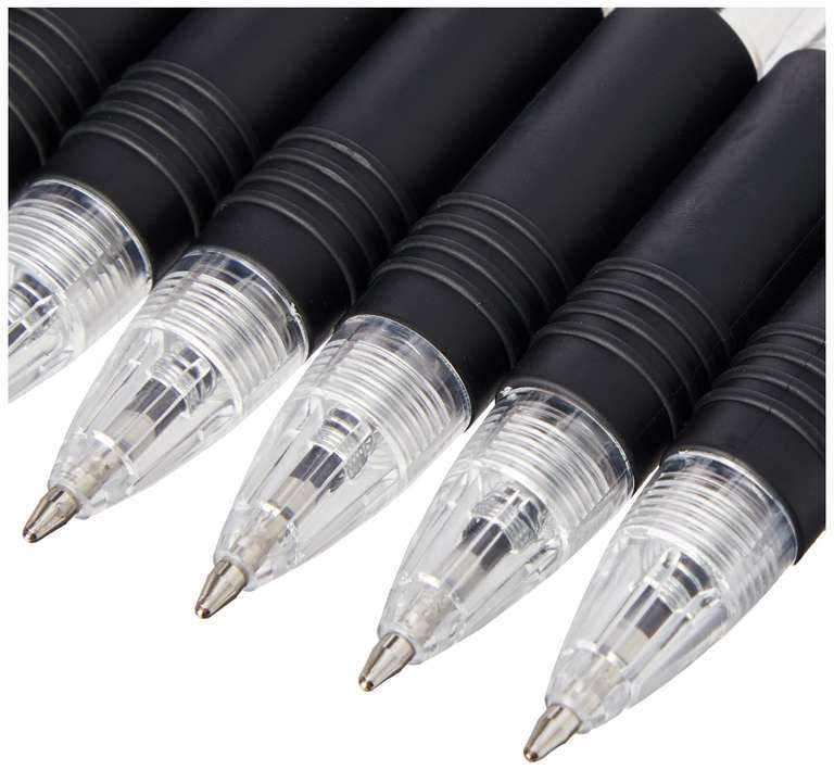 Zebra Grip Black/Assorted Colours Ballpoint Pens, 10 Count £1.50 @ Amazon