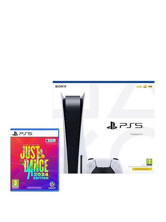 Playstation 5 Disc Console + Just Damce 2024 Game Disc Console