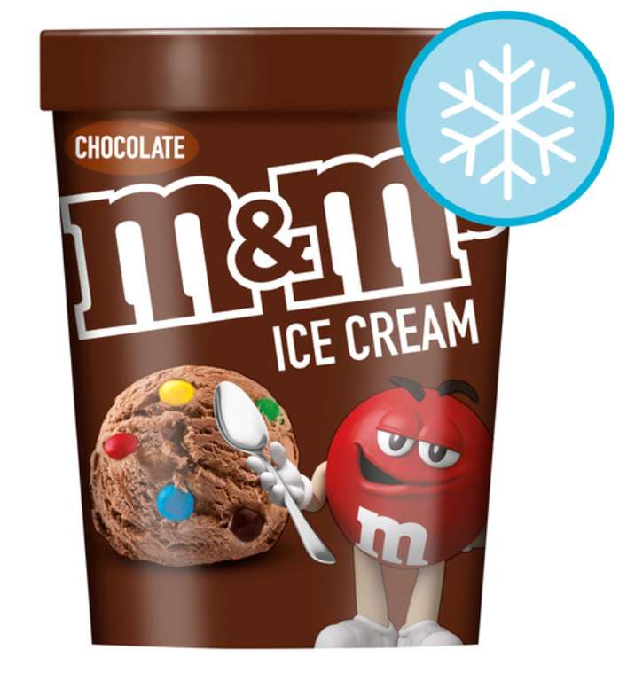 M and M Ice cream chocolate tub 500ml 84p Asda Stevenage