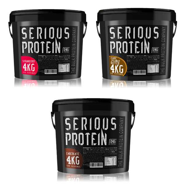 Serious Protein Various Flavours - 4kg (133 Servings) - £23.79 Delivered Using Code Stack @ eBay / bodybuildingwarehouse