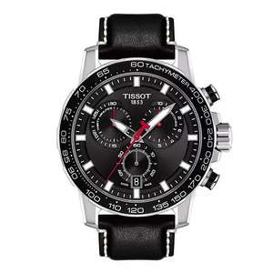 Tissot Supersport Chrono Men's Black Leather Strap Watch - £260 + Free shipping @ H Samuel