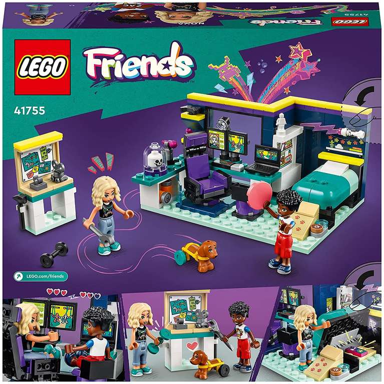LEGO 41755 Friends Nova's Room Gaming Themed Bedroom Playset - £10 (With Applied Voucher) @ Amazon