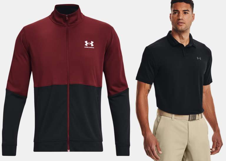Men's UA Performance Polo - £12.22 / Pique Track Jacket - £14.26 with Code and Newsletter Signup (Collection Point Delivery) @ Under Armour