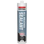 Soudal Trade Roof & Gutter Sealant 290ml Black - £2.99 + Free Click & Collect @ Toolstation