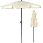 SUNMER 2M Ivory Beach Umbrella/Parasol, Water Repellent, UV Light Protection, With Tilt Mechanism - Sold by NETTA Direct FBA