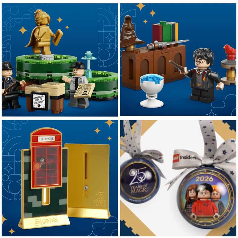 Lego Back To Hogwarts - Free Ministry Munchies 40901 w/ purchases £115+, Phone Box w/ 76476, Dumbledores Office 30724 free w/Purchases £35+