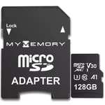 MyMemory 128GB 4K V30 PRO Micro SD Card (SDXC) A1 UHS-1 U3 + Adapter - 100MB/s Read / 90MB/s Write - £8.98 Delivered @ MyMemory