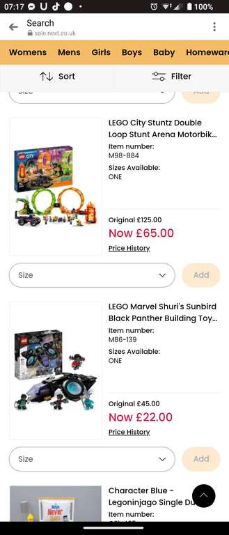 Upto 50% off Lego - Early access Next VIP sale starts 19th/20th September (invite only) in-store and online & to everyone from Saturday 23rd