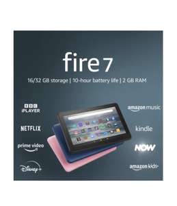 AMAZON Fire 7 Tablet (2022) - 16 GB (black, blue or pink) £34.99 free collection @ Currys