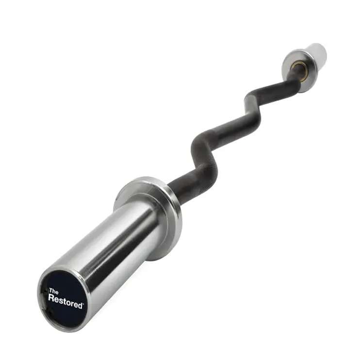 The Restored 4ft EZ Curl Bar for Olympic 2-Inch Hole Plates - Max Weight 135KG / Bar Weight 8KG - Use Code
