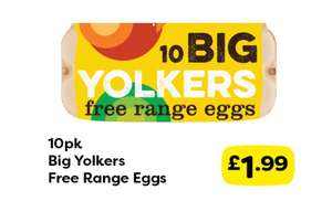 10pk Big Yolkers Free Range Eggs