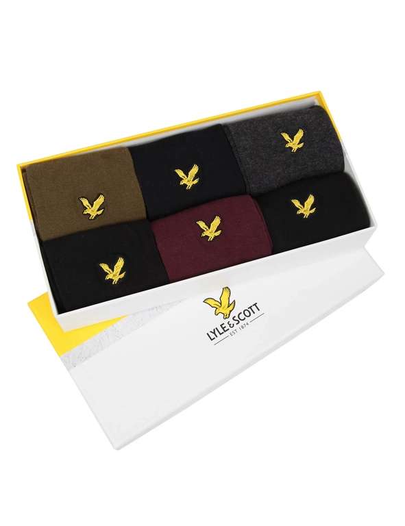 LYLE & SCOTT 6pk Cotton Rich Socks - £9.50 Free Click & Collect @ Marks & Spencer