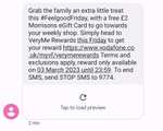 £2 free voucher to spend on anything at Morrisons with Vodafone Veryme