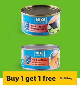 Nixe Tinned Salmon BOGOF - via Lidl Plus App