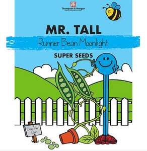 Seed packets from 69p each + free delivery with code e.g Mr. Men Little Miss - Mr. Tall - Runner Bean 'Moonlight' - Seeds