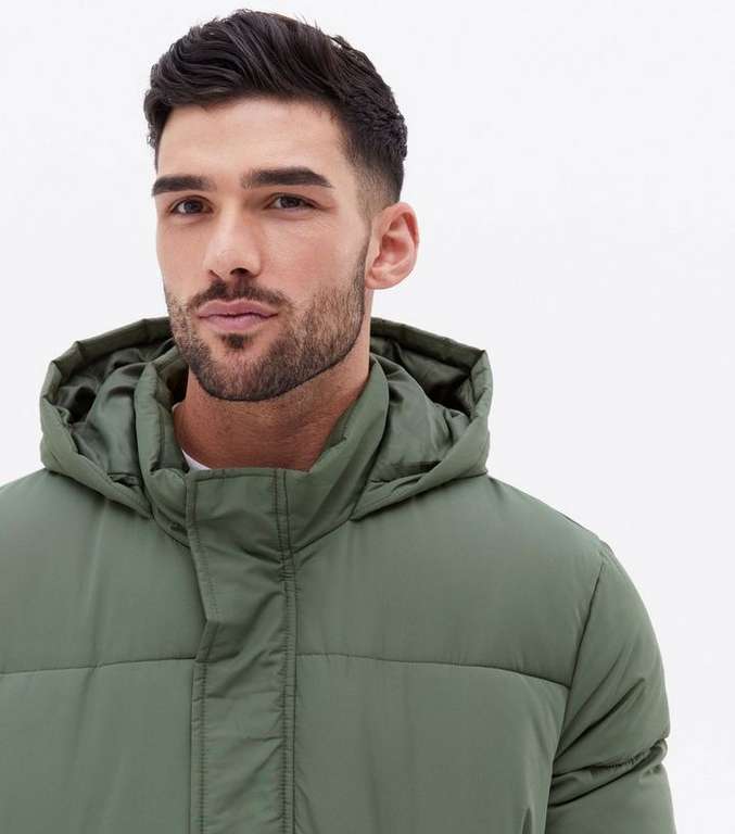 Up to 60% off (+ possible 20% TCB) e.g. Khaki Hooded Long Puffer Jacket - £30 + Free Click & Collect @ New Look