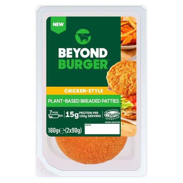 Beyond Burger Chicken Style Plant-Based Breaded Patties 2x90g £2.50 @ Sainsbury's