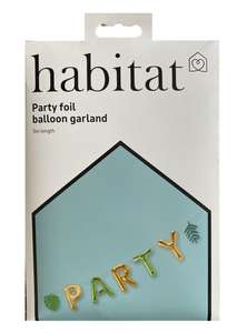 Habitat Party foil balloon garland £1.25 @ Sainsbury’s Selby