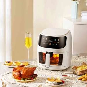 Living and Home 8L 2400W Air Fryer With Visible Window