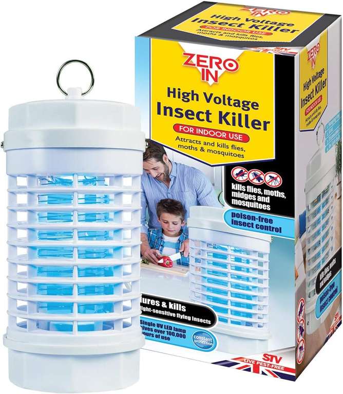 High Voltage Insect Killer (Poison-Free Bug Zapper, UV Light Lamp