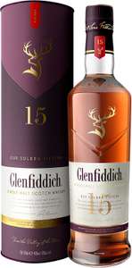 Glenfiddich 15 Year Old Single Malt Scotch Whisky £34.99 at Amazon