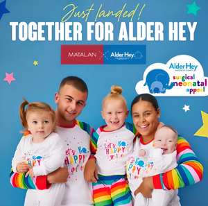 Together For Alder Hey Pyjamas - Baby Gro / Dog Outfit £5.50 , Kids Pyjamas £8.50. Adult Pyjamas £12.50 + Free Click & Collect @ Matalan