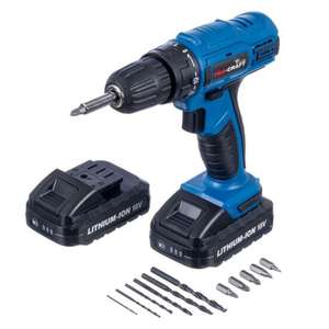 Pro-Craft 18V Li-Ion Cordless Drill Driver with 2 Batteries and 13-Piece Accessory Kit - £44.99 free C&C @ Robert Dyas