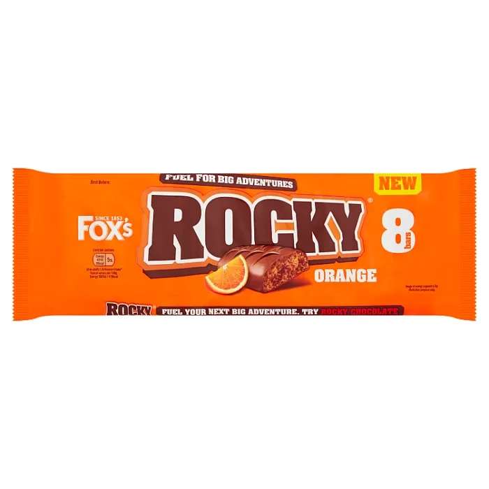 Rocky Orange Chocolate Biscuit Bars 8pk - 69p @ Farmfoods Bramley, Leeds