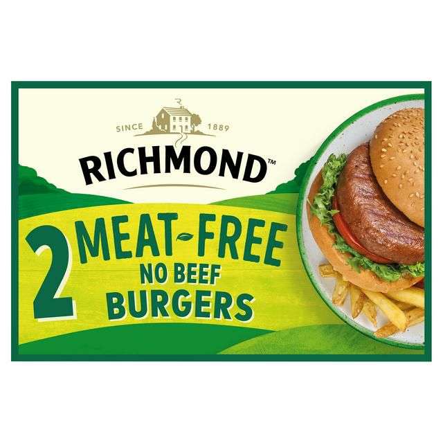Richmond 2 Vegetarian/Vegan Meat Free Frozen Burgers 150g - Instore (London, Fulham Wharf)
