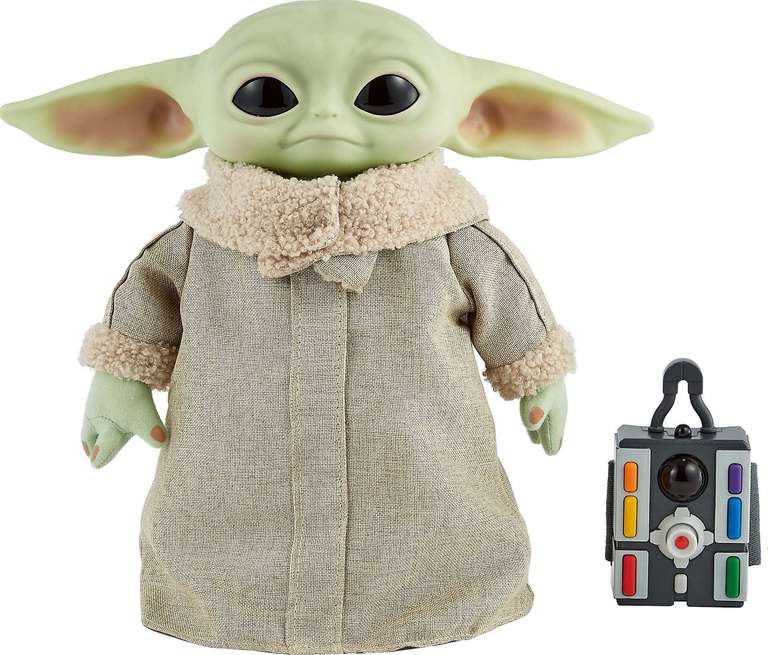 Mattel Star Wars RC Grogu Plush Toy, 30 cm Soft Body Doll from The Mandalorian with Remote-Controlled Motion
