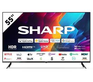 SHARP Roku 55" Smart 4K Ultra HD HDR LED TV Clubcard Price in Poole.