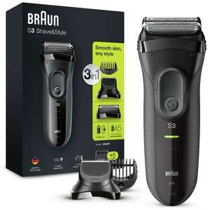 Braun 3-in-1 Shaver and Beard and Stubble Trimmer 3000BT £22 Free Click & Collect @ Argos