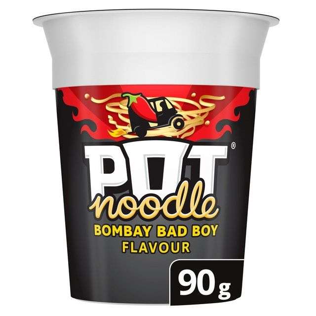 Pot Noodle Instant Snack Bombay Bad Boy 90g (ALL flavours on offer) 90p @ Morrisons