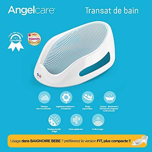 Angelcare Soft Touch Bath Support - Aqua/Blue/Pink - £19.59 @ Amazon