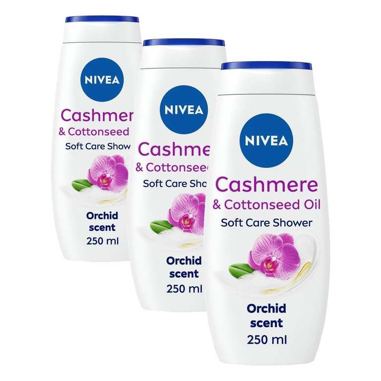 Nivea Cashmere Indulgent Moisture Shower Cream, 250 ml Packaging May Vary (Pack of 3) £2.70 s&s