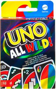 UNO All Wild Card Game with 112 Cards, for Players 7 Years & Older - £8 @ Amazon