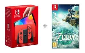Nintendo Switch OLED Console Mario Red Edition + Zelda: Tears of the Kingdom