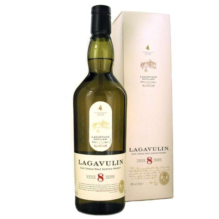 Lagavulin 8 Year Old Single Malt Scotch Whisky free C&C