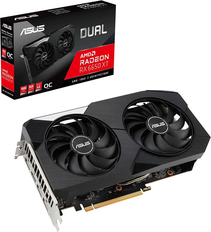 ASUS Dual AMD Radeon RX 6650 XT OC Edition 8GB GDDR6 Graphics Card (+The Last of Us Part I Game) - £249.98 (£224.98 after Cashback) @ Amazon