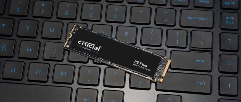 Crucial P3 Plus 4TB PCIe M.2 2280 SSD up to 5000 MB/s £242.66 @ Crucial