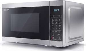 SHARP YC-MG02U-S Compact 20 Litre 800W Digital Microwave with 1000W Grill