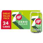 7UP Zero Lemon & Lime Cans 24 x 330ml (£7.47/£7.06 with S&S + 15% off 1st S&S, As low as £5.81 With Voucher)